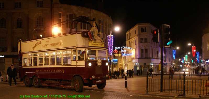 Hastings Trolleybus in Town Centre